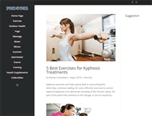 Tablet Screenshot of exercise.sportsxfitness.com
