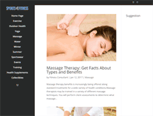 Tablet Screenshot of massage.sportsxfitness.com